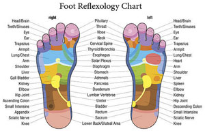 Reflexology Pressure Points Foot Chart